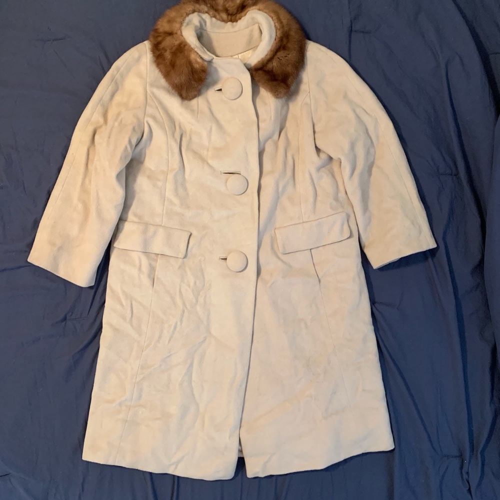 Camel colored wool jacket